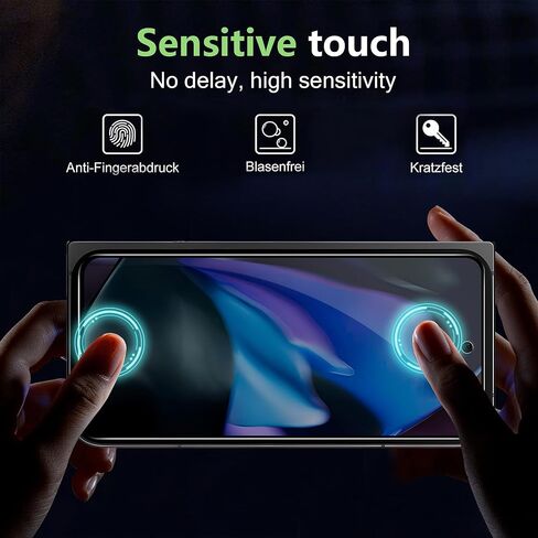 واقي شاشة للخصوصية قابل للطي لهاتف Google Pixel 9 Pro، زجاج مقسى مقاوم للخدش بصلابة 9H، صديق للحافظة، (عبوتان) in Kuwait