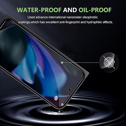 واقي شاشة للخصوصية قابل للطي لهاتف Google Pixel 9 Pro، زجاج مقسى مقاوم للخدش بصلابة 9H، صديق للحافظة، (عبوتان) in Kuwait