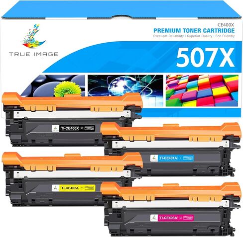 507X Toner Cartridge Compatible Replacement for HP 507X 507A CE400X CE401A CE402A CE403A for Enterprise M551 M551n M551dn M551xh M570dn M570dw M575f Printer (‎Black Cyan Yellow Magenta, 4Pack) in Saudi Arabia