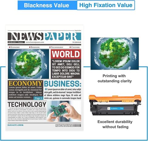 507X Toner Cartridge Compatible Replacement for HP 507X 507A CE400X CE401A CE402A CE403A for Enterprise M551 M551n M551dn M551xh M570dn M570dw M575f Printer (‎Black Cyan Yellow Magenta, 4Pack) in Saudi Arabia