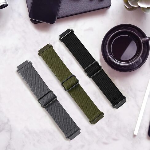 3 Pack Stretchy Nylon Watch Bands Compatible with Veryfitpro ID205L,19mm Loop Elastic Straps for Willful YAMAY SW020 SW021 SW023 SW025 ID205 ID205L ID205S ID205U, Fitpolo ID205L Women Men in Saudi Arabia