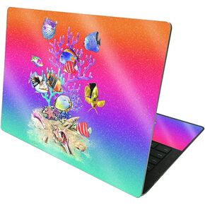 MightySkins Glossy Glitter Skin Compatible with Microsoft Surface Laptop 4 13.5" - Coral Garden | Protective, Durable High-Gloss Glitter Finish | Easy to Apply and Change Styles | Made in The USA