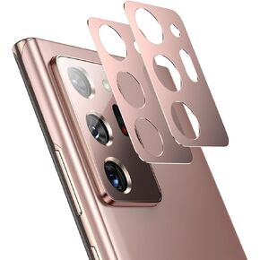 2 Pack Metal Camera Lens Protector for Samsung Note 20 Ultra, Galaxy Note 20 Ultra Camera Protector, Note20 Ultra 5G Camera Screen Protector Full Coverage Case 6.9" (Gold) in Saudi Arabia