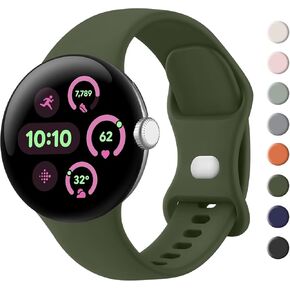 Meliya Compatible with Google Pixel Watch 3 41mm/Google Pixel Watch 2 Band/Google Pixel Watch Band for Women Men, Soft Silicone Waterproof Sport Replacement Straps for Pixel Smartwatch