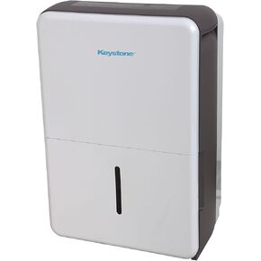 مزيل الرطوبة كيستون 50 باينت من انيرجي ستار | يزيل الرطوبة حتى 4500 قدم مربع | شاشة LED | مؤقت 24 ساعة | محمول مع عجلات | إيقاف تلقائي | للقبو والمرآب وغرفة المعيشة