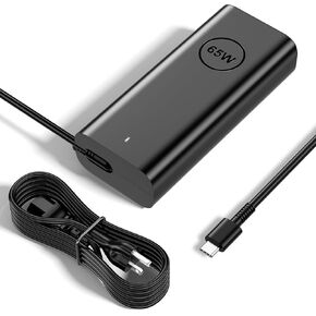 Laptop Charger Type C for DELL 65W Laptop Charger USB C,for Dell Latitude 7420 3440 3540 5420 5520 5430 5530 7330 7430 5540 5440 7440 5320 7320 7390 Chromebook 3100 XPS 13 AC Adapter Power Cord