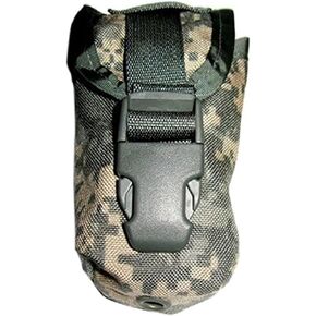 MOLLE II Flash Bang Grenade Pouch - ACU Patterned Tactical Pouch - Durable Cordura Nylon Ammo Pouch Carry Case for Outdoors, Camping & Survival Camps