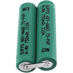 Original HSY-AAA0.75-PHP for Electric Shaver Batteries SUPPO 2.4V 750mAh Ni-MH Battery