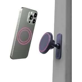 CutS Gym Magnetic Phone Holder, 360 Adjustable, Super Strong Magnets, Alloy Base/Joint, Compatible with iPhone 15/14/13/12 Series