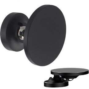Dual Magnetic Phone Mount for Gym, Buddy for Gym Magnetic Phone Holder Shower Mount for MagSafe iPhones/All Phones (Black and Silver)