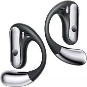 Open Ear Headphones Wireless Bluetooth 5.3 Earphones for Snug Fit, Ergonomic Ear Hook, Clear Calls, Wireless Earbuds, Digital Display Charging Case 40H Playtime Black