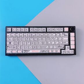118 Keys PBT Keycaps,Cute Graffiti Dye Sublimation Cherry Profile Keycaps Customized ANSI Layout Keycaps Set Compatible with Cherry MX Switches Mechanical Keyboards (Cherry Profile) in Saudi Arabia