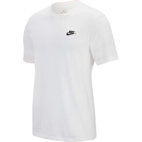 Nike Men's Sportswear Club T-Shirt (US, Alpha, Medium, Regular, Regular, Pink Bloom)