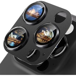 imluckies 2 Pack Alloy Metal Camera Lens Protector for iPhone 16 Pro/iPhone 16 Pro Max, AR AF Tempered Glass, Ultra HD, 9H Camera Screen Cover, Anti-Scratch, Strong Adhesion, 2024 White Titanium
