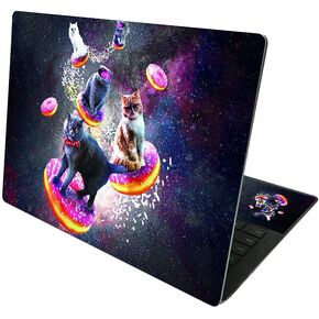 MightySkins Carbon Fiber Skin Compatible with Microsoft Surface Laptop 4 13.5" - Cat Sloth Llama | Protective, Durable Textured Carbon Fiber Finish | Easy to Apply | Made in The USA