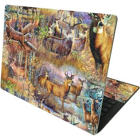 MightySkins Glossy Glitter Skin Compatible with Microsoft Surface Laptop 4 13.5" - Green Camouflage | Protective, Durable High-Gloss Glitter Finish | Easy to Apply and Change Styles | Made in The USA