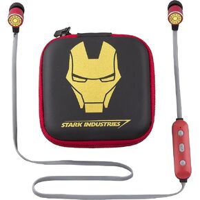 سماعات أذن لاسلكية eKids Avengers Iron Man بتقنية البلوتوث وحقيبة سفر مع مكالمات بدون استخدام اليدين وتحكم في مستوى الصوت قابل للتعديل in Kuwait
