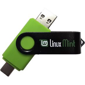 Learn How to Use Linux, Linux Mint Cinnamon 22 Bootable 8GB USB Flash Drive - Includes Boot Repair and Install Guide Now with USB Type C