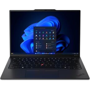 كمبيوتر محمول Lenovo Gen 12 ThinkPad X1 Carbon مزود بمعالج Intel Ultra 7 155U، وشاشة WUXGA 100% sRGB غير تعمل باللمس مقاس 14 بوصة، وذاكرة وصول عشوائي سعة 32 جيجابايت بسرعة 6400 ميجاهرتز، ومحرك SSD بأداء 1 تيرابايت Gen4، وكاميرا FHD+ IR+ RGB، ونظام التشغيل in Kuwait