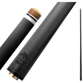 وحيد القرن - 30 بوصة / Q-loc Carbon Pool Cue عمود واحد، طرف 11.8 مم. تقنية انحراف منخفضة، فائقة النعومة، سهلة التحكم، مستدقة احترافية