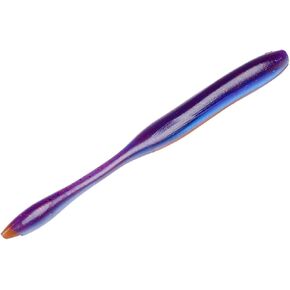 Strike King KVD Dream Shot Fishing Lure, Soft Plastic Worm, Hinged Tail Section, Coffee Scent, Salt Impregnated, Open Pour Technology
