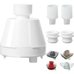 Cat Water Fountain Replacement Filter Housing & Silicone Nozzle Plug Set Pet Water Dispenser, Pet Fountain Parts Accessories (B. 1 Housing+2 Silicone Nozzle Plug)