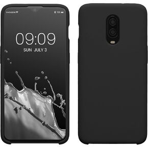 kwmobile Case Compatible with OnePlus 6T Case - TPU Silicone Phone Cover with Soft Finish - Teal Matte