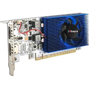 GeForce GT 1030 Graphics Card 2GB Low Profile Graphics Card GDDR5 64 Bit PCI-e 3.0 x4 Compatible x8 x16 Dual HDMI Displays 2 Monitor Video Card Support DirectX 12 OpenGL 4.5 HDCP 2.2