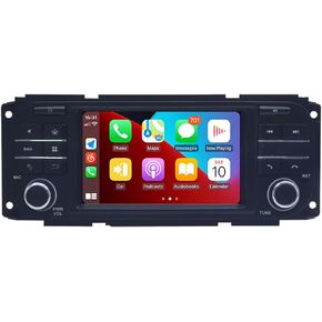 Android 13 for Jeep Grand Cherokee Wrangler Liberty Dodge Chrysler Radio 2GB+32GB Car Stereo Touchscreen Navigation Unit with Carplay Android Auto Video Player (2GB RAM+32GB ROM)