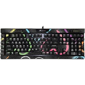 MightySkins Glossy Glitter Skin Compatible with Corsair K95 RGB Platinum XT - Hearts | Protective, Durable High-Gloss Glitter Finish | Easy to Apply, Remove, and Change Styles | Made in The USA
