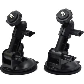 (2-Pack) Car Windshield Window Dash Mount for Pocket 3 2 Insta360 X3 X4 X2 Go 3S and GoPro Max Mini Hero 12 11 10 9 8 7 6 5 Action 3 4 Accessories Universal 1/4’ Nut Connector