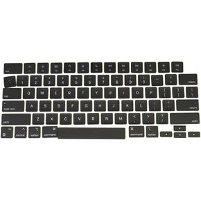 New US Layout Keyboard Key Keycaps Replacement for MacBook Air 13.6'' M2 A2681 Keycaps 2022 Year (Black)