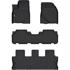 VIWIK Floor Mats Compatible for 2013-2018 Rav4, Car Mats All Weather Custom Floor Liners Full Set Include 1st and 2nd Row Front & Rear, Automotive Floor Mats TPE Black