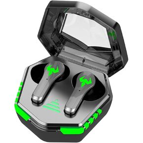 Wireless Gaming Earbuds Earphone N35, 65ms Low-Latency Bluetooth V5.0 Earphones, 3-Hole Noise Reduction Headphone, Dual-Mode TWS in-Ear Earbuds for Call of Duty Gamers PUBG FORTNITE