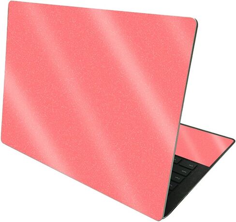 MightySkins Glossy Glitter Skin Compatible with Microsoft Surface Laptop 4 13.5" - Solid Salmon | Protective, Durable High-Gloss Glitter Finish | Easy to Apply and Change Styles | Made in The USA in Saudi Arabia