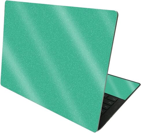 MightySkins Glossy Glitter Skin Compatible with Microsoft Surface Laptop 4 13.5" - Solid Salmon | Protective, Durable High-Gloss Glitter Finish | Easy to Apply and Change Styles | Made in The USA in Saudi Arabia