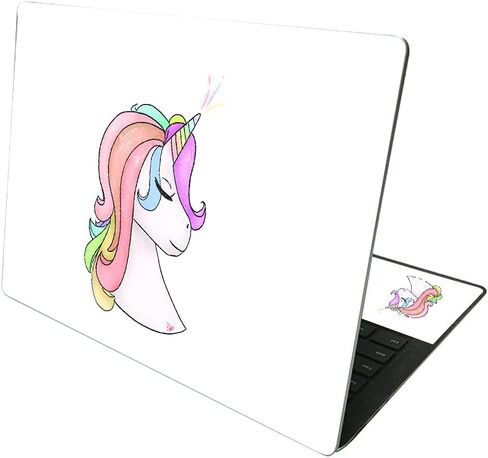 MightySkins Glossy Glitter Skin Compatible with Microsoft Surface Laptop 4 13.5" - Unicorn Magic | Protective, Durable High-Gloss Glitter Finish | Easy to Apply and Change Styles | Made in The USA in Saudi Arabia
