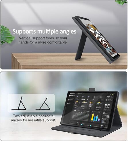 Case for Samsung Galaxy Tab A8 10.5 inch, Auto Wake/Sleep, Hand Strap, Card Slots, Business Folio Flip Stand Cover for A8 Tablet Model SM-X200/X205/X207,Drown in Saudi Arabia
