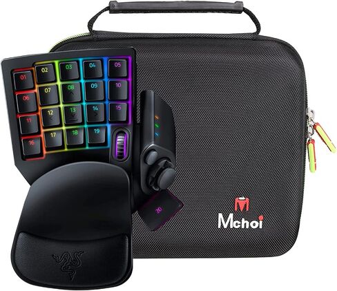 Mchoi Shockproof Carrying Case Fits for Razer Tartarus Pro V2 Gaming Keypad, Hard Protective EVA Case with Mesh Pocket for USB Cable and Accessories, Case Only in Saudi Arabia