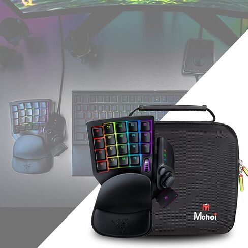 Mchoi Shockproof Carrying Case Fits for Razer Tartarus Pro V2 Gaming Keypad, Hard Protective EVA Case with Mesh Pocket for USB Cable and Accessories, Case Only in Saudi Arabia