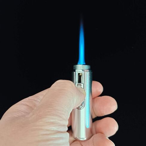Butane Lighters,Torch Lighters Butane Fuel Refillable Single Flame Adjustable Pen Torch Lighter,Golden(Gas Not Included) in Kuwait