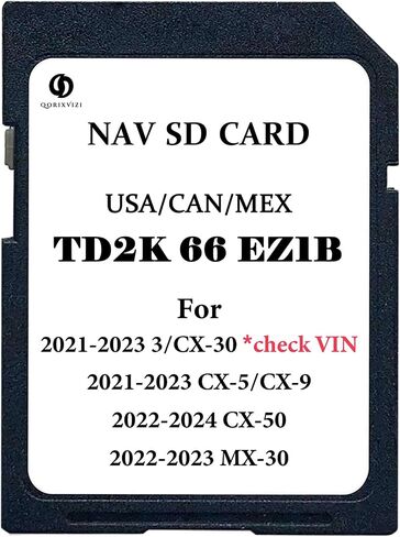 Latest Navigation SD Card, GPS SD Card Compatible with 2021-2023 Cx-5 & Cx-30 & 3 & Cx-9; 2022-2024 Cx-50; 2022-2023 Mx-30, GPS Map Update for USA/CAN/MEX in Saudi Arabia