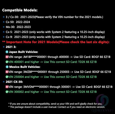 Latest Navigation SD Card, GPS SD Card Compatible with 2021-2023 Cx-5 & Cx-30 & 3 & Cx-9; 2022-2024 Cx-50; 2022-2023 Mx-30, GPS Map Update for USA/CAN/MEX in Saudi Arabia