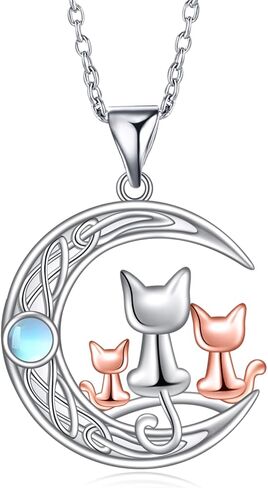 Black Cat Egyptian Bastet Necklace Ankh Eye of Horus Necklace Egyptian Jewelry Gifts for Women Girls in Kuwait