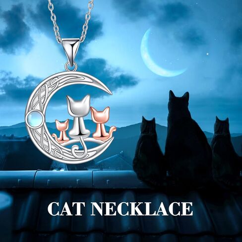 Black Cat Egyptian Bastet Necklace Ankh Eye of Horus Necklace Egyptian Jewelry Gifts for Women Girls in Kuwait