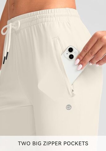 G Gradual Women's Joggers Pants with Zipper Pockets Tapered Running Sweatpants for Women Lounge, Jogging in Kuwait