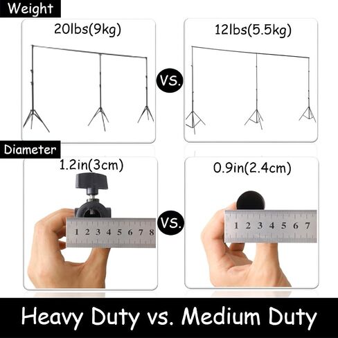 10x20 ft Heavy Duty Back Drop Adjustable Stand, Photo Backdrop Stand Kit for Photography with Carrying Bag, Convertible to Backdrop Stand 10x10 Adjustable Width. in Kuwait