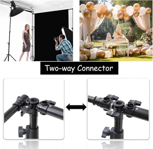 10x20 ft Heavy Duty Back Drop Adjustable Stand, Photo Backdrop Stand Kit for Photography with Carrying Bag, Convertible to Backdrop Stand 10x10 Adjustable Width. in Kuwait