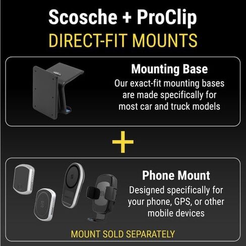 Scosche PC855513 ProClip Center Dash Mount Compatible with 2017-2023 Subaru Impreza, 2018-2023 Crosstrek, & 2019-2023 Forester (Mounting Base Only) in Saudi Arabia