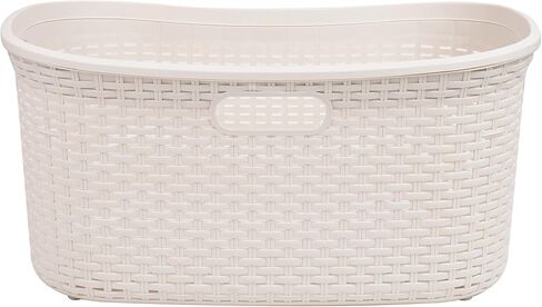 مايند ريدر سلة غسيل بسعة 40 لتر (10 كغم/22 باوند) بمقابض مفرغة وجيدة التهوية، مجموعة من قطعتين، اسود in Kuwait